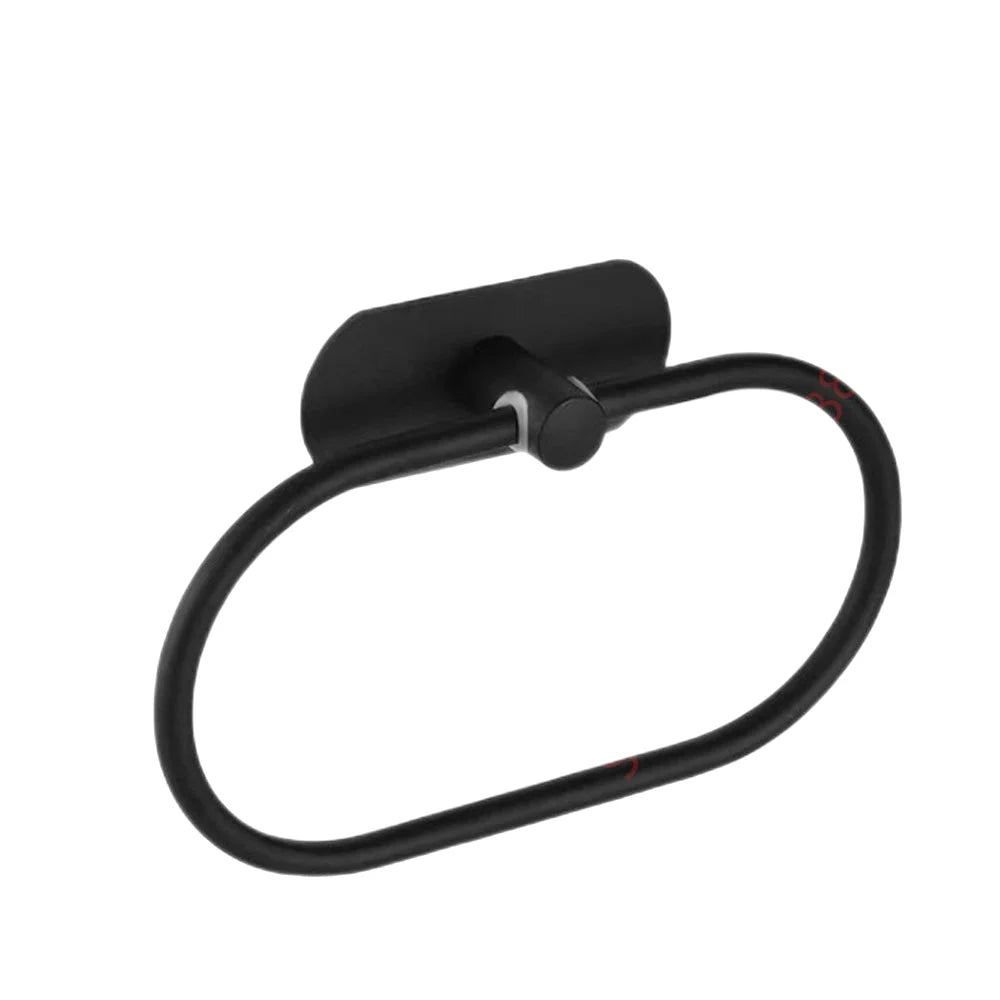 anneau porte serviette Noir