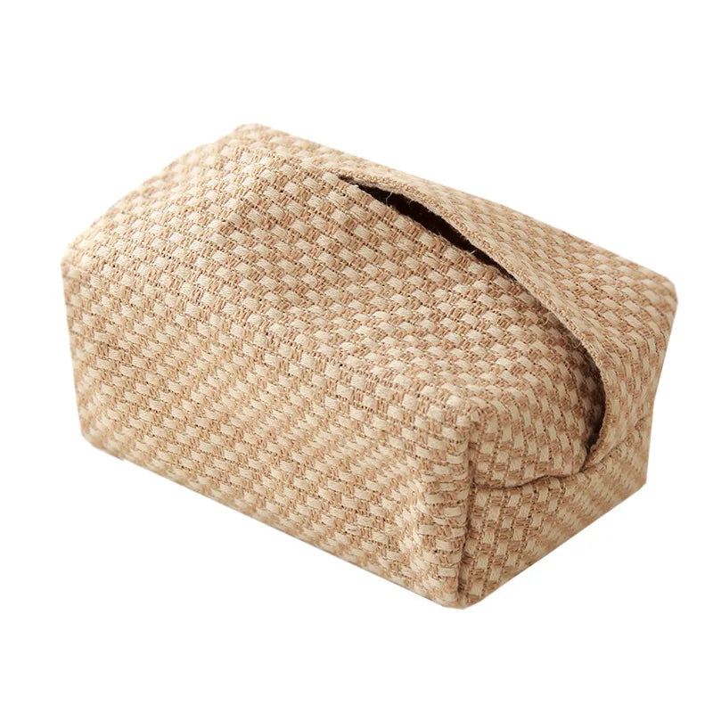 boite mouchoir decorative Damier