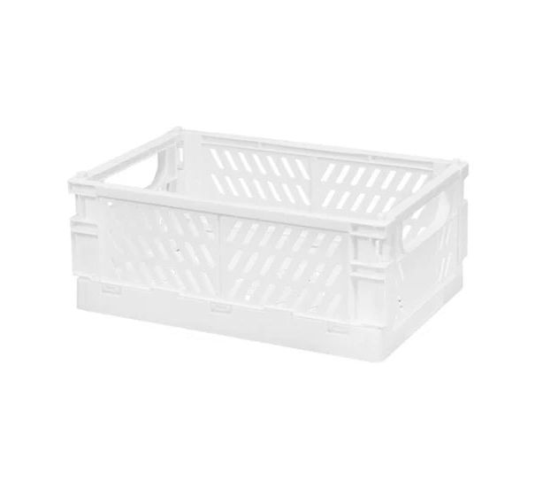 cagette plastique pliable Blanc L