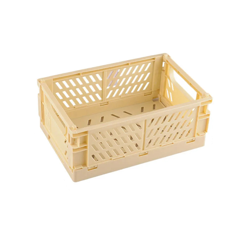 cagette plastique pliable Jaune L