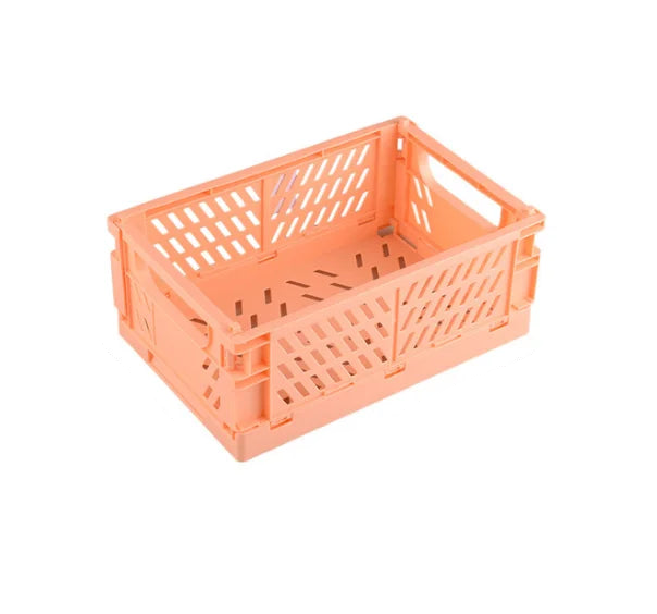 cagette plastique pliable Orange L