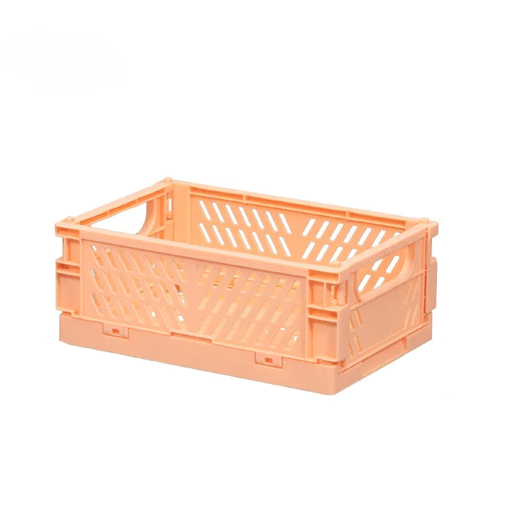cagette plastique pliable Orange M
