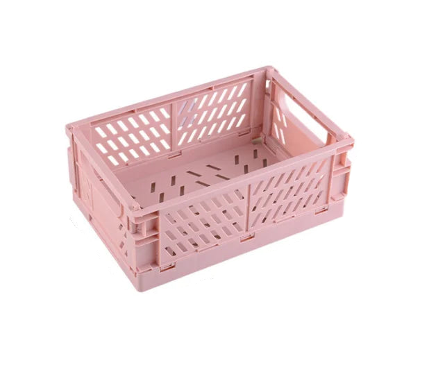 cagette plastique pliable Rose L