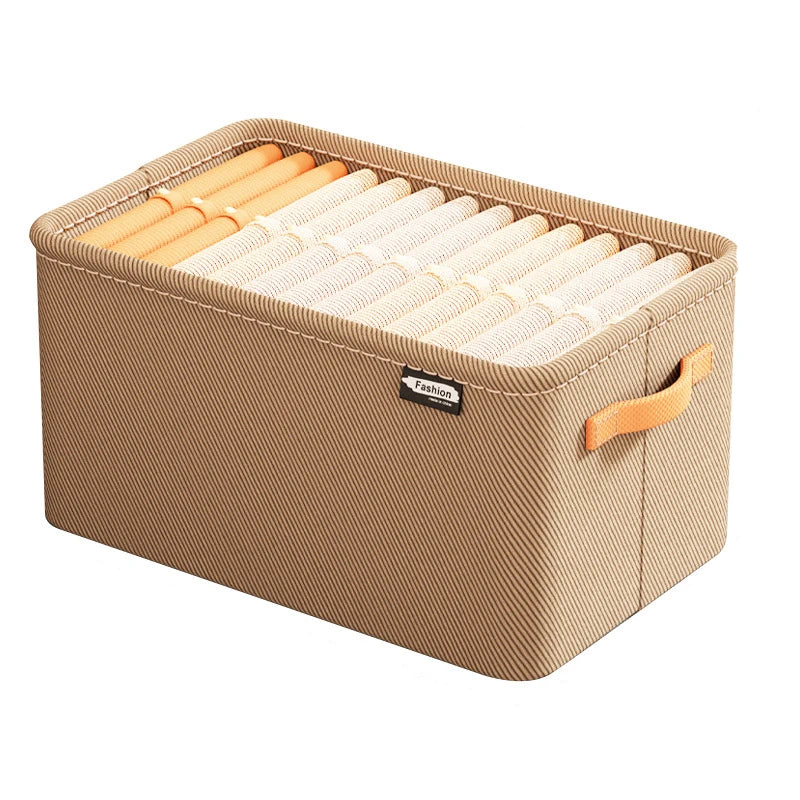 caisse rangement vetement Marron XL