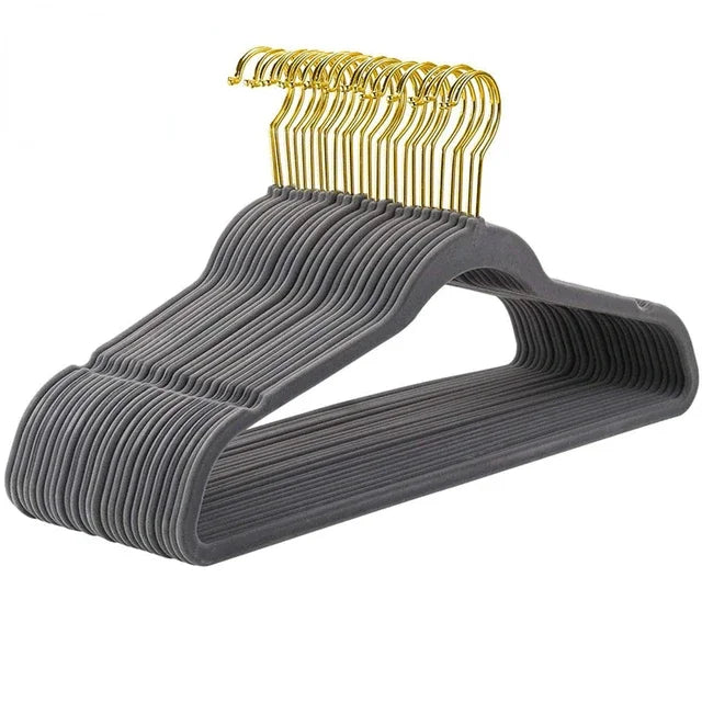 cintres velours Gris Or