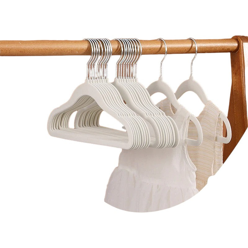 cintre velours enfant Blanc 10 pièces