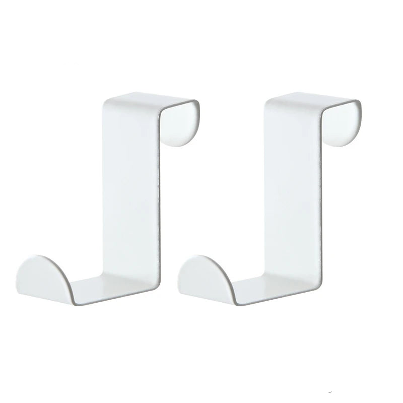 crochet de porte Blanc 2 pièces