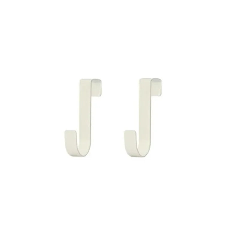 crochet sur porte Blanc 2 pièces