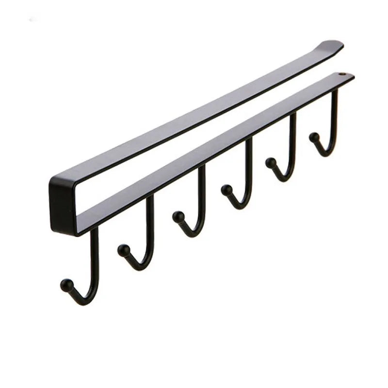 crochet pour etagere Noir