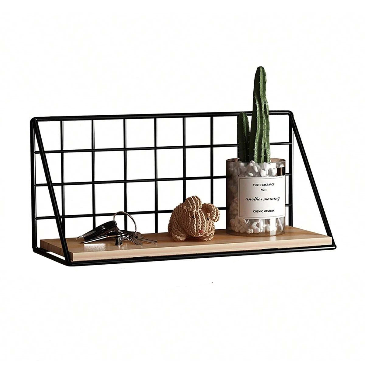 etagere en metal et bois L