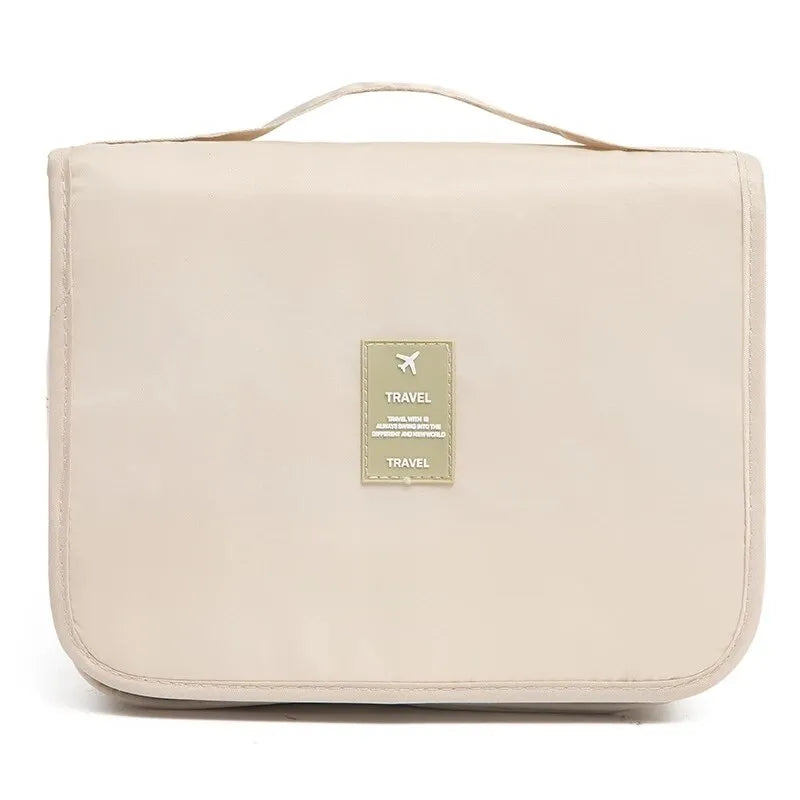 grande trousse de maquillage beige