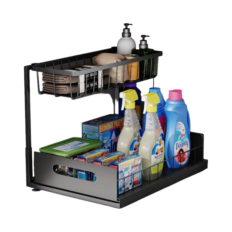 amenagement sous evier Noir