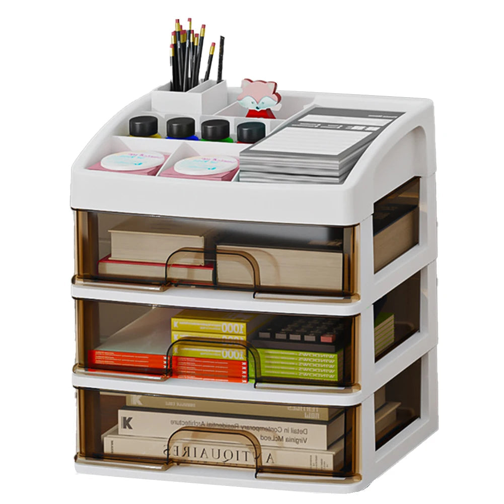 organisateur de bureau plastique Noir