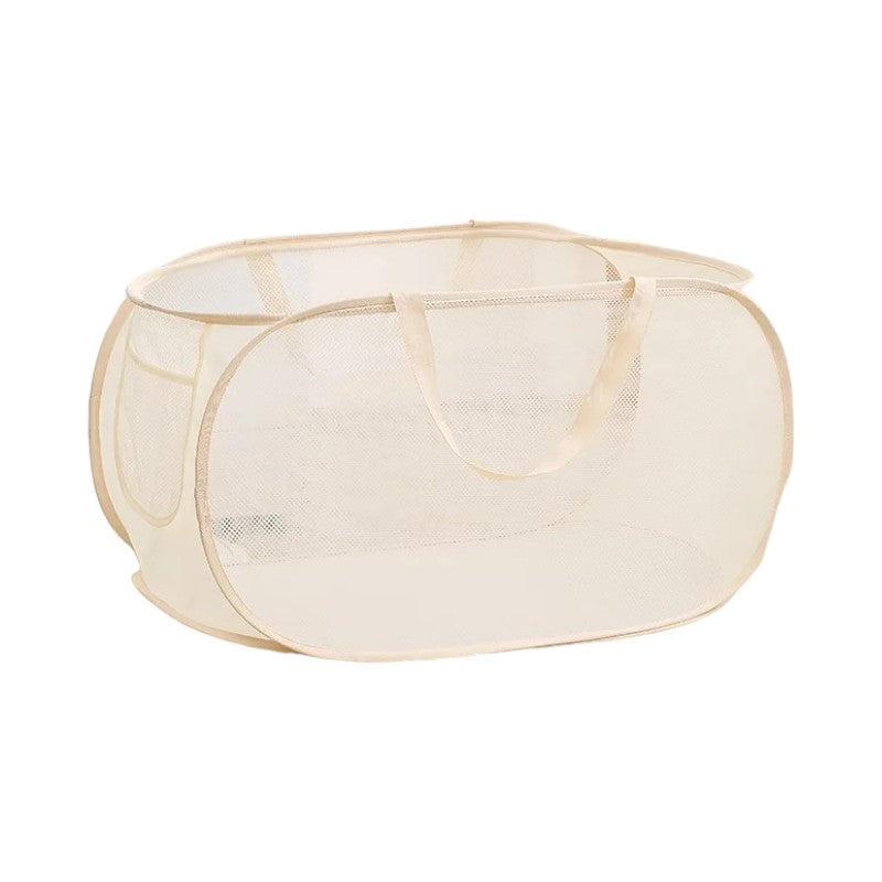panier a linge sale pliable Beige