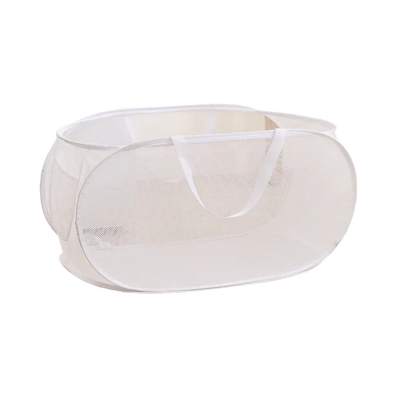 panier a linge sale pliable Blanc