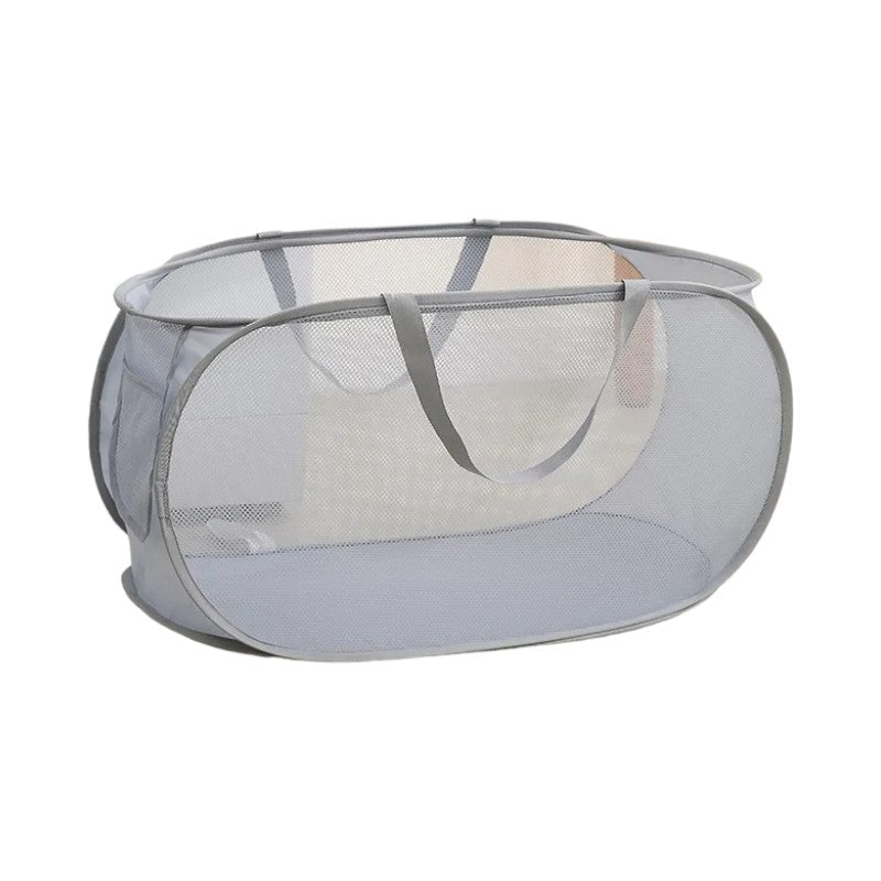 panier a linge sale pliable Gris