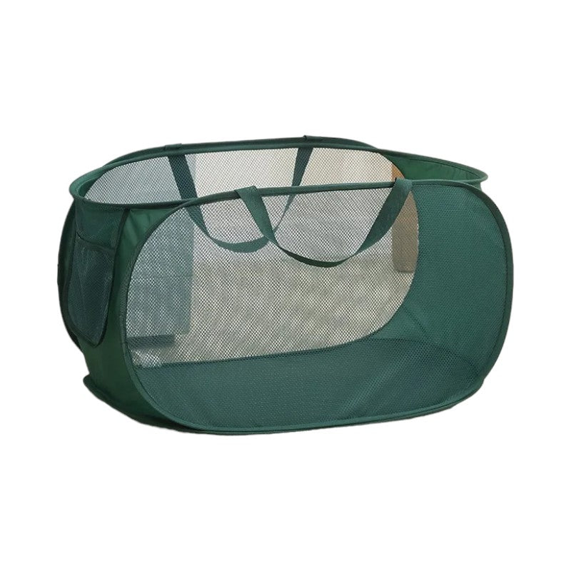 panier a linge sale pliable Vert