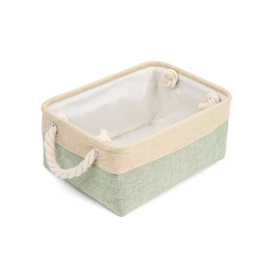 panier rangement tissu Vert