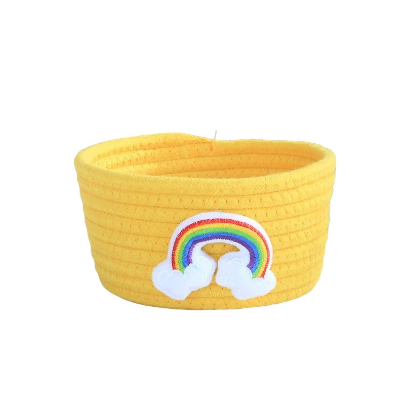 panier rangement enfant Jaune S