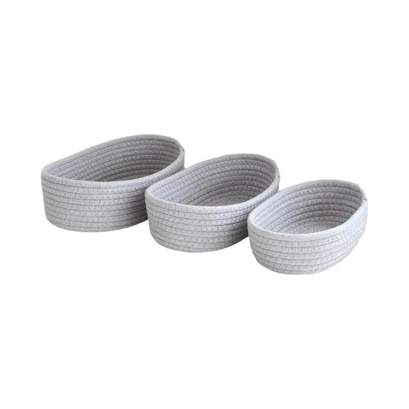 panier tisse Gris S
