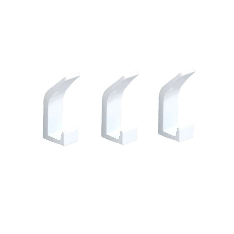 patere double Blanc 3 pièces