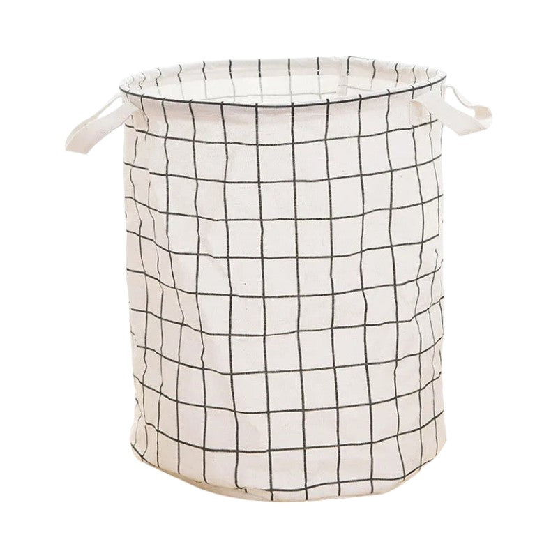 petit panier linge sale blanc