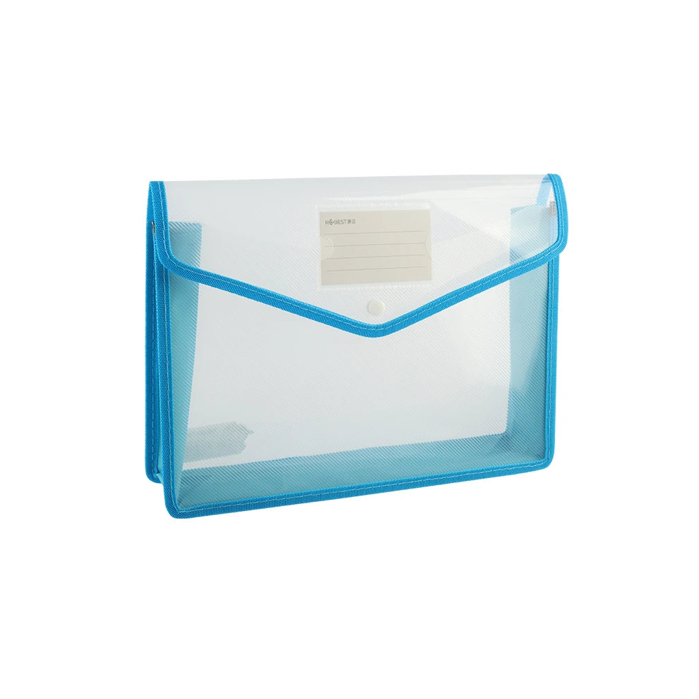 pochette range document Bleu