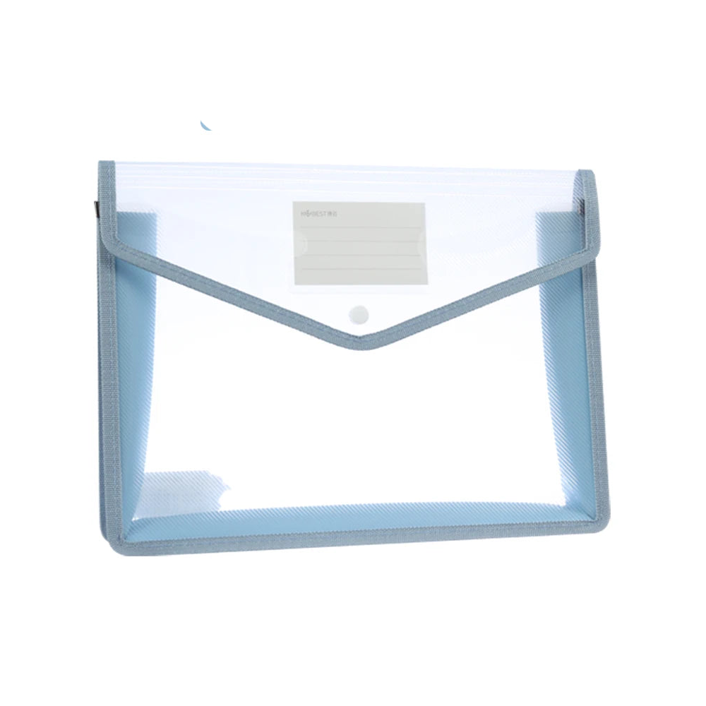 pochette range document Bleu ciel