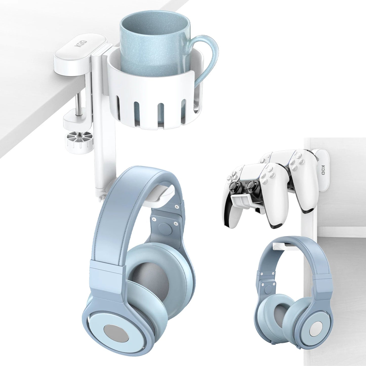 porte casque et manette Blanc
