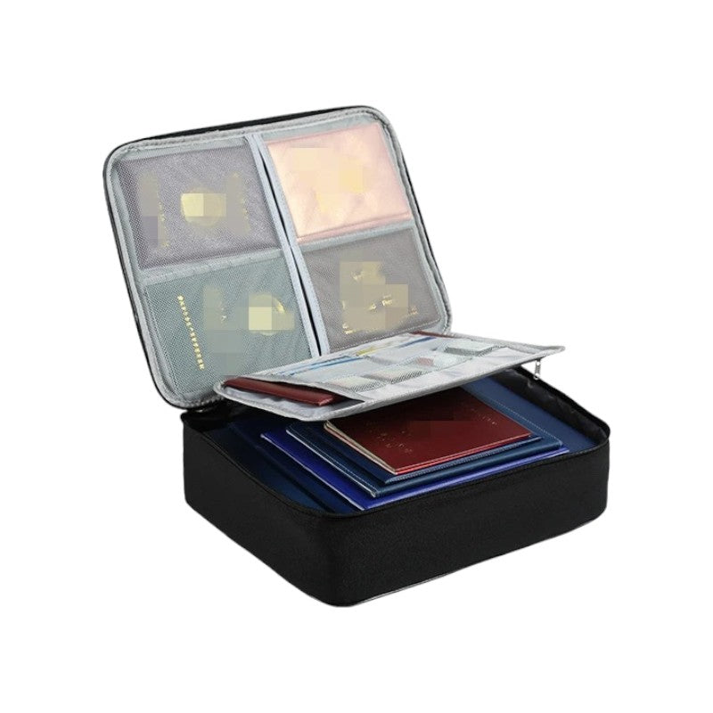 porte document de voyage Noir