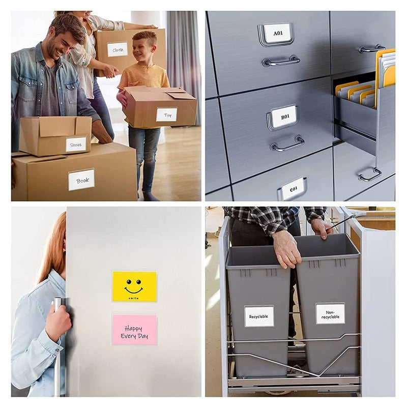 porte etiquette adhesif