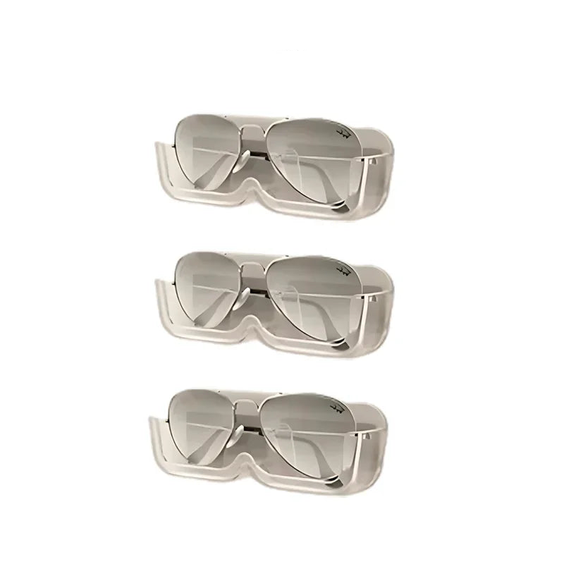 porte lunette mural Transparent 3 pièces