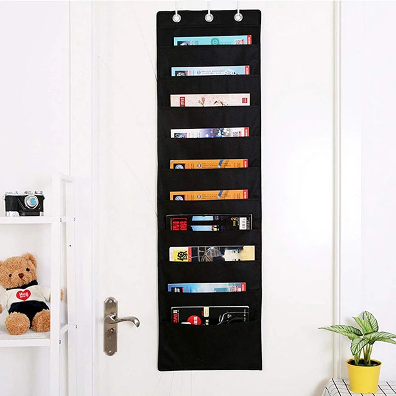 porte revue mural tissu