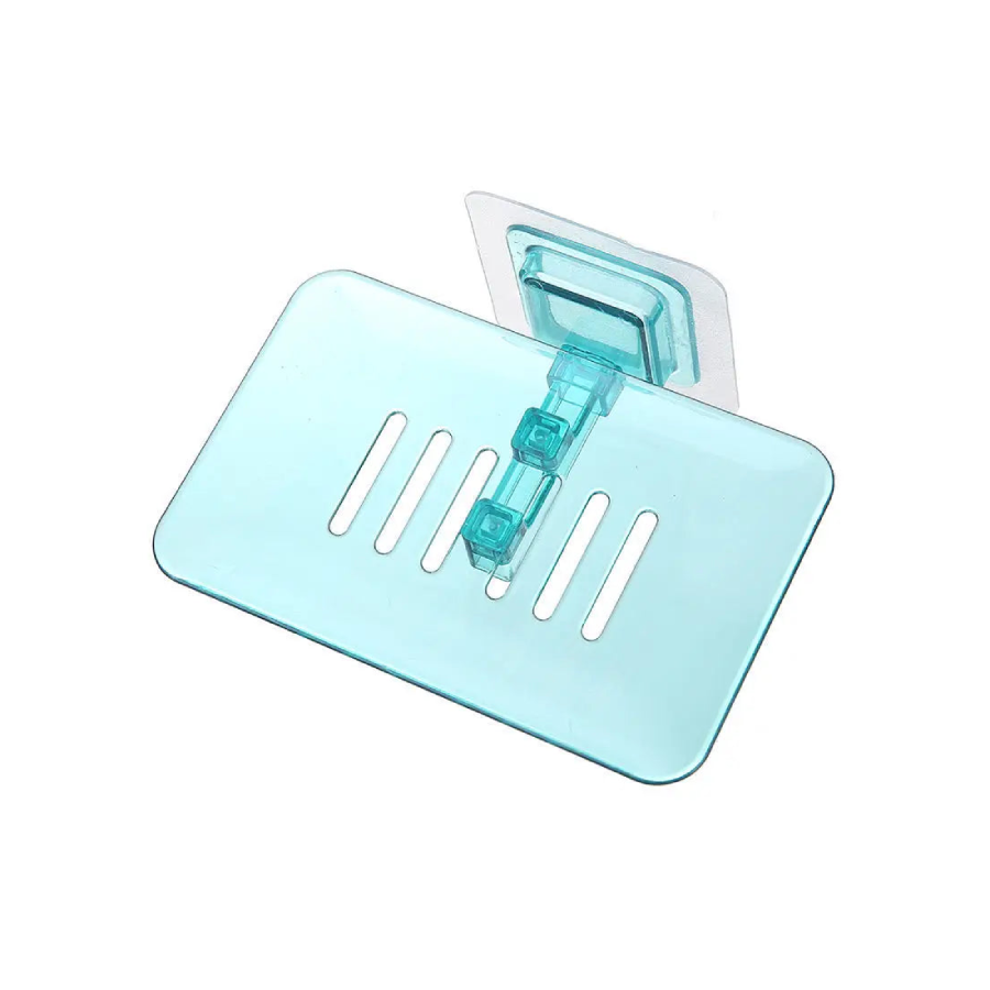 porte savon adhesif Bleu