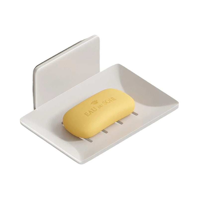 porte savon douche sans percer Blanc