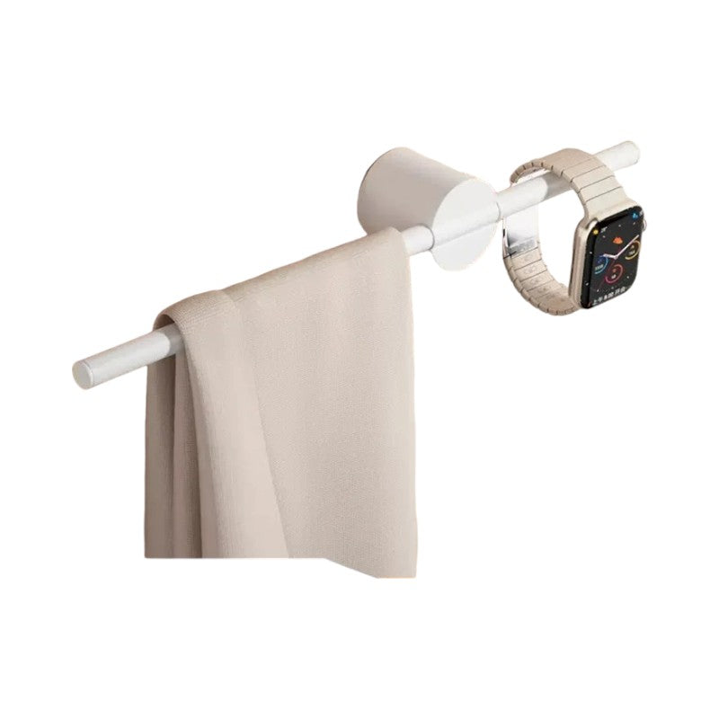 porte serviette mural design Blanc 40 cm