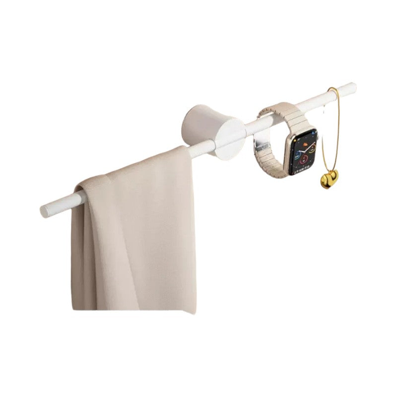 porte serviette mural design Blanc 50 cm