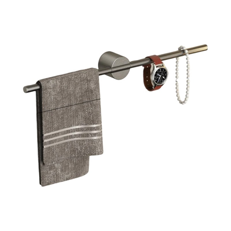 porte serviette mural design Gris 50 cm