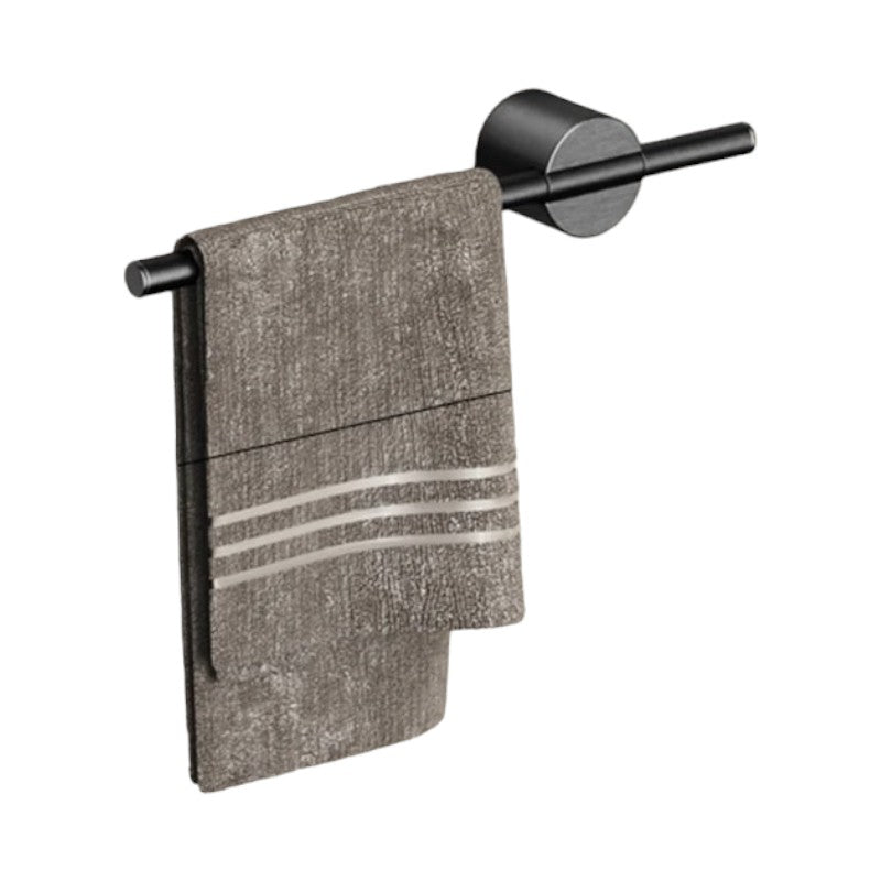 porte serviette mural design Noir 30 cm