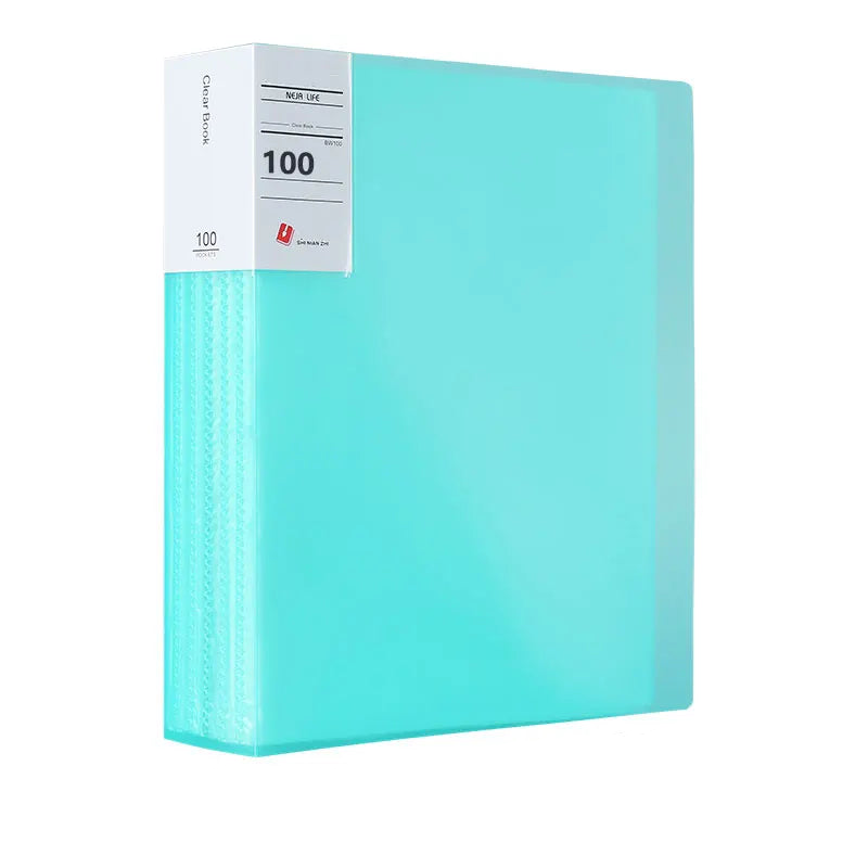 porte vue a4 Vert 100 pages