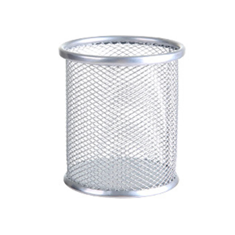 pot a crayon metal Gris