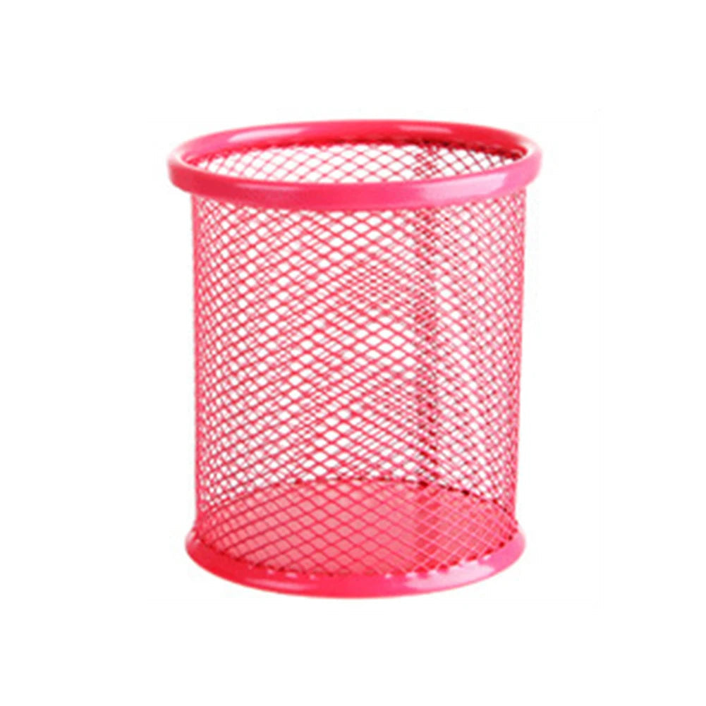 pot a crayon metal Rouge