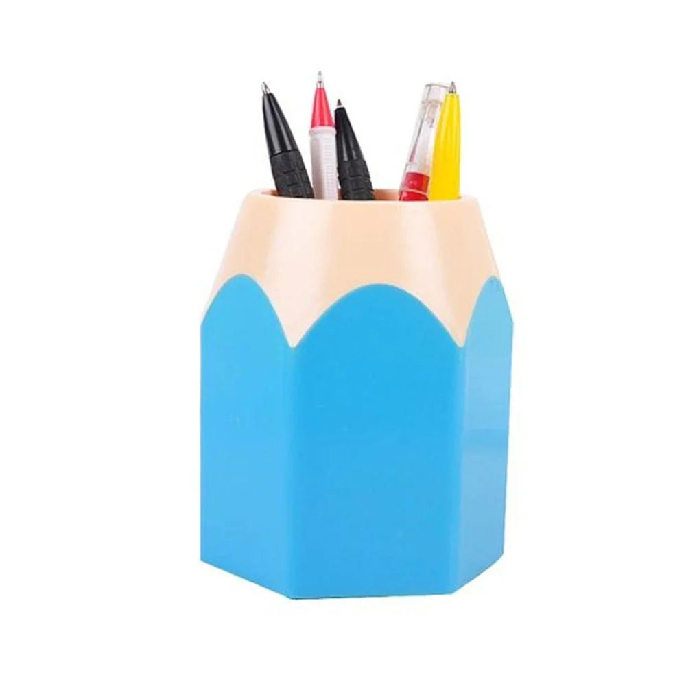 pot a crayon original Bleu