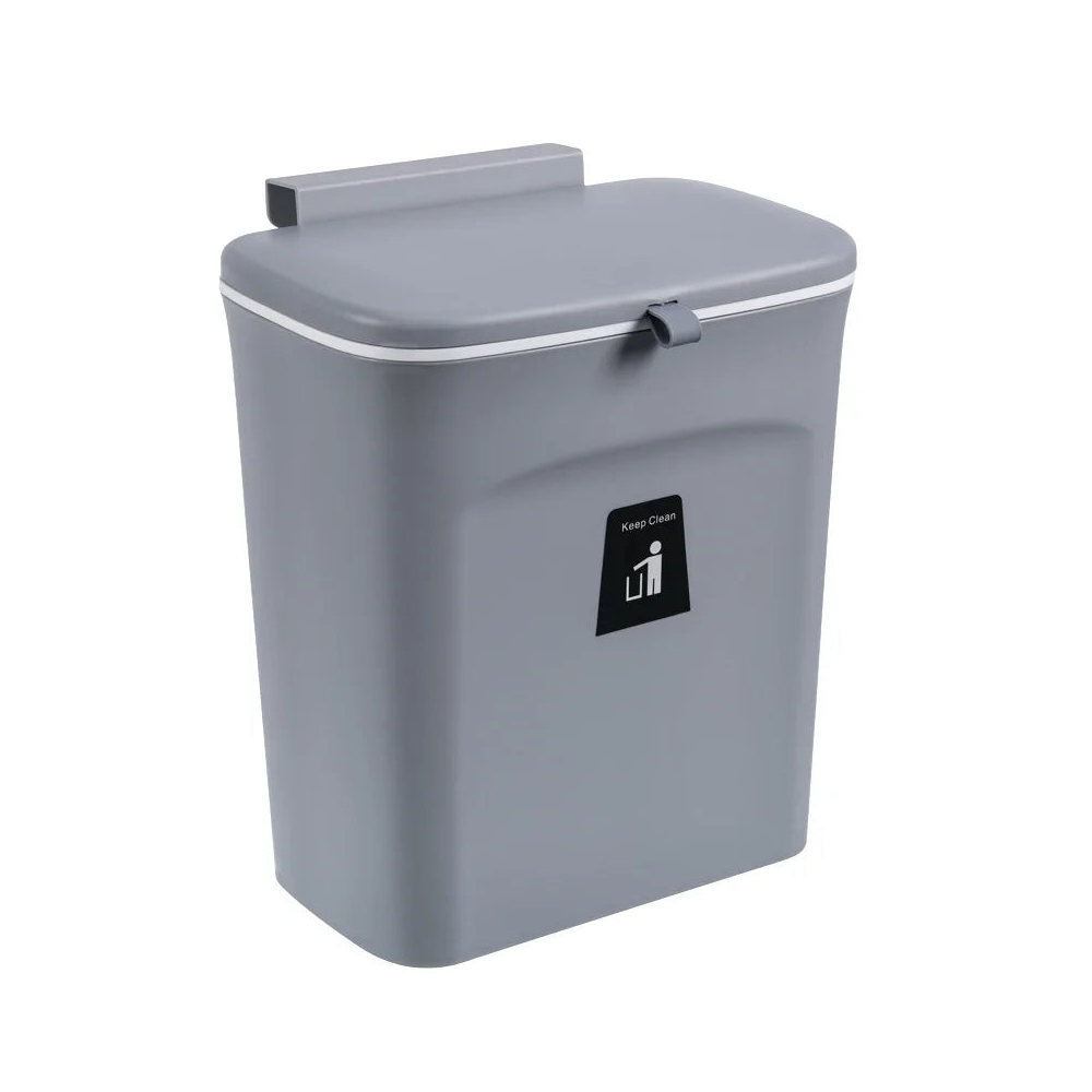 poubelle pour meuble cuisine Gris 7 L