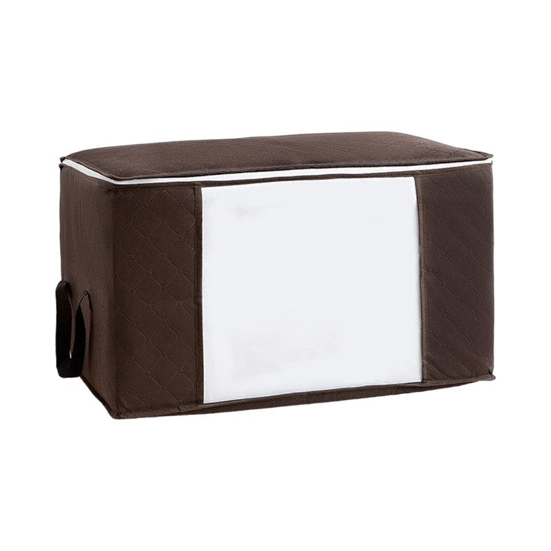 sac rangement linge Marron