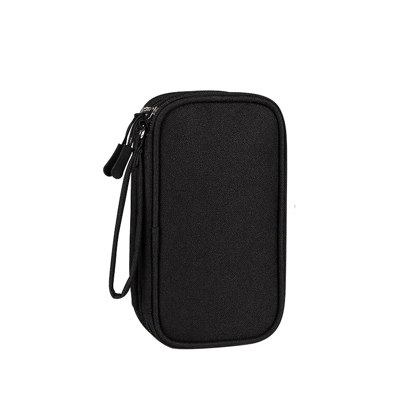 sacoche range cable Noir Double