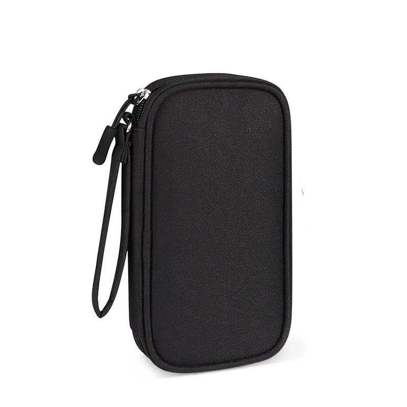 sacoche range cable Noir Simple
