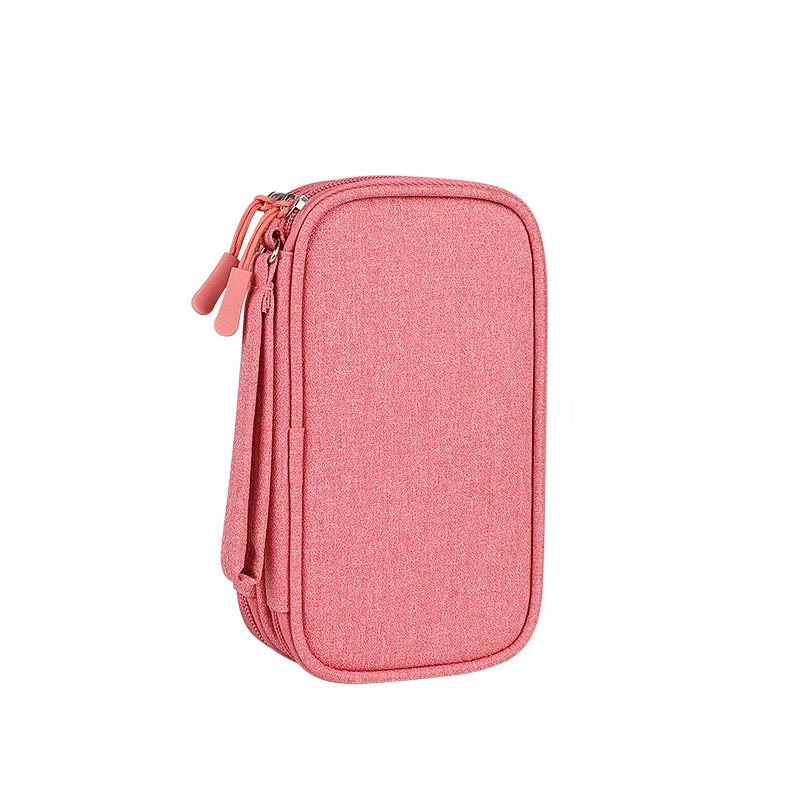 sacoche range cable Rose Double