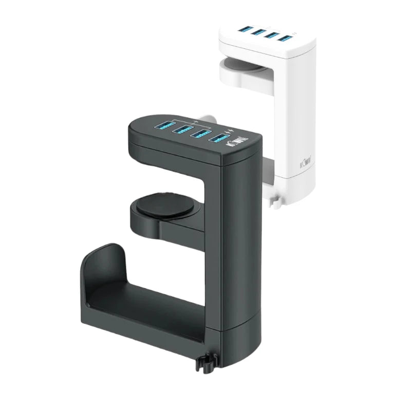 support casque hub usb