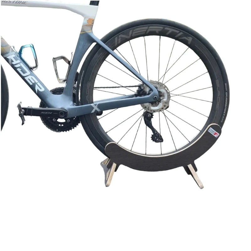 support velo bois Noir